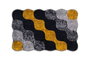 Mijölnir Juego de alfombrillas de baño Circle - Amarillo